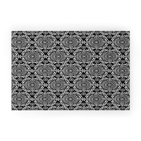 Heather Dutton Mystral Black and White Welcome Mat