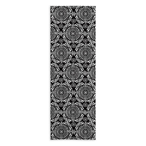 Heather Dutton Mystral Black and White Yoga Towel