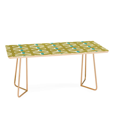 Heather Dutton Oculus Olive Green Coffee Table