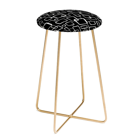 Heather Dutton On The Quad Black Counter Stool