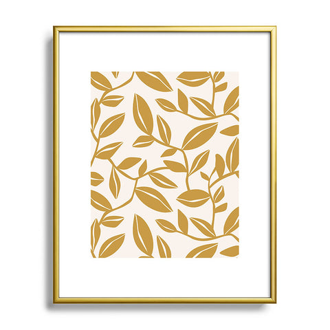 Heather Dutton Orchard Cream Goldenrod Metal Framed Art Print