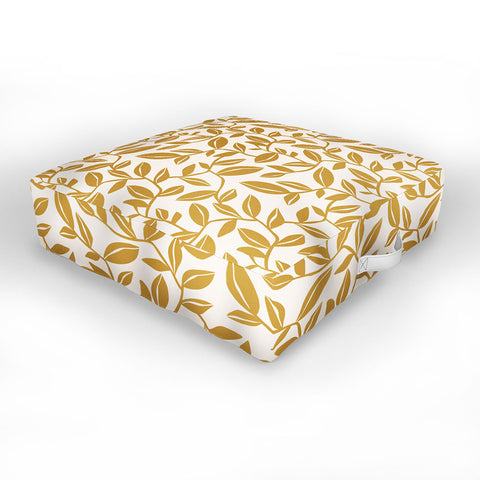 Heather Dutton Orchard Cream Goldenrod Outdoor Floor Cushion