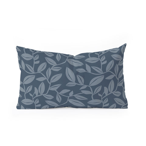 Heather Dutton Orchard Dusk Blue Oblong Throw Pillow