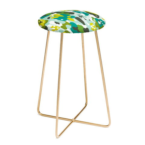 Heather Dutton Painted Camo Counter Stool