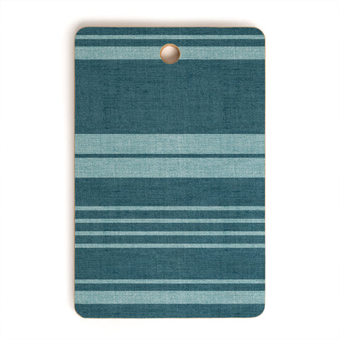 Heather Dutton Pathway Teal Cutting Board Rectangle
