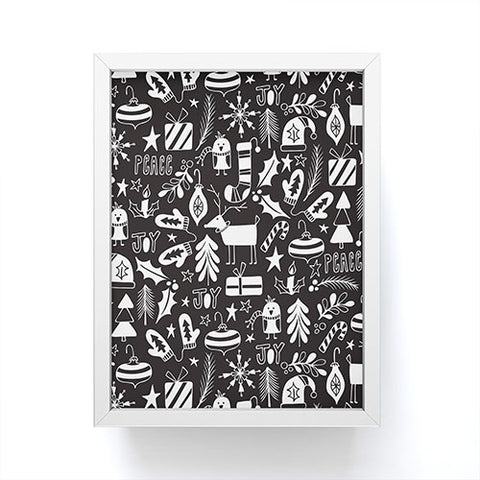 Heather Dutton Peace and Joy Black Framed Mini Art Print