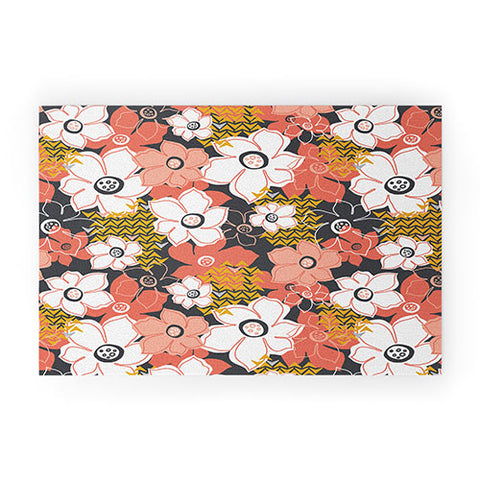 Heather Dutton Petals And Pods Lava Welcome Mat