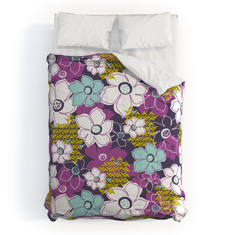 Heather Dutton Petals and Pods Orchid Comforter