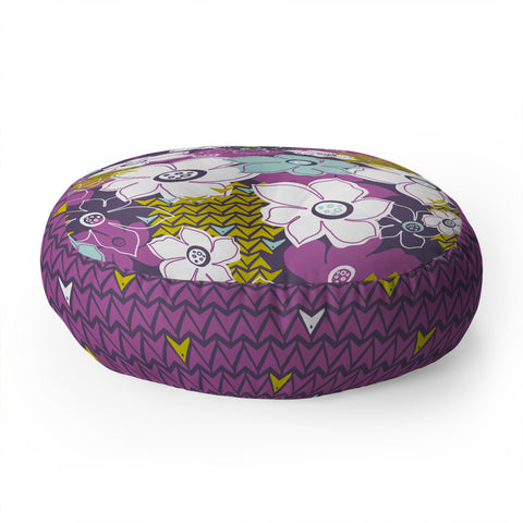 Heather Dutton Petals and Pods Orchid Floor Pillow Round