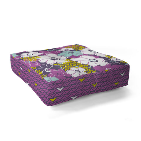 Heather Dutton Petals and Pods Orchid Floor Pillow Square