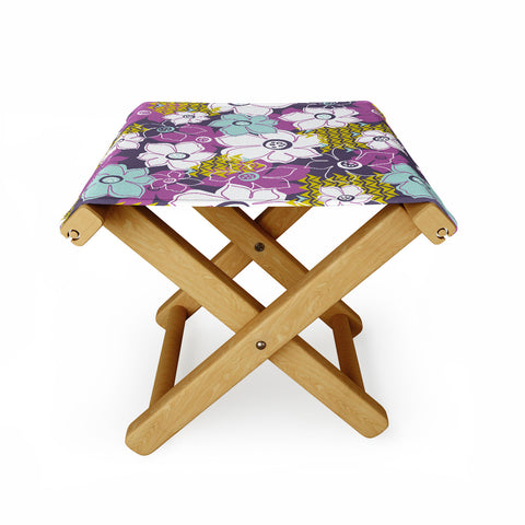 Heather Dutton Petals and Pods Orchid Folding Stool