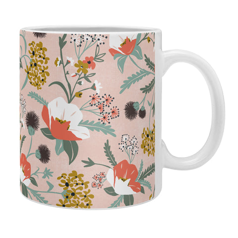 Heather Dutton Poppy Meadow Blush Coffee Mug