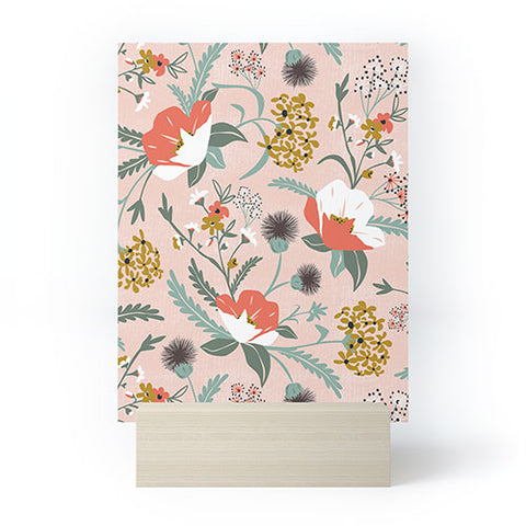 Heather Dutton Poppy Meadow Blush Mini Art Print