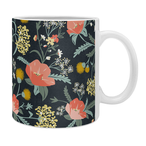 Heather Dutton Poppy Meadow Midnight Coffee Mug