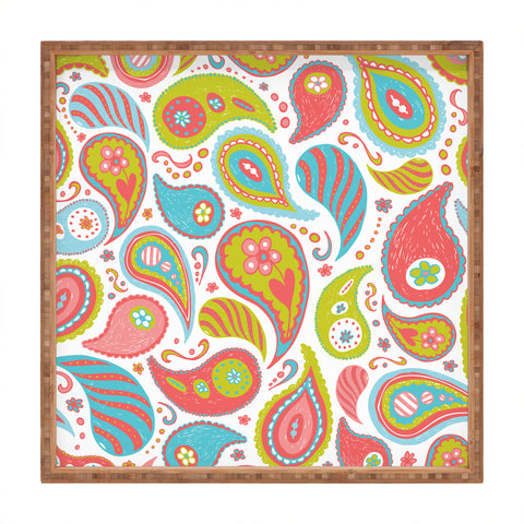 Heather Dutton Power Paisley Square Tray