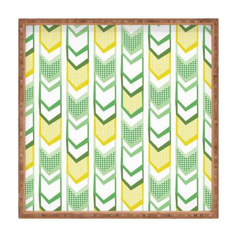 Heather Dutton Right Direction Lemon Lime Square Tray