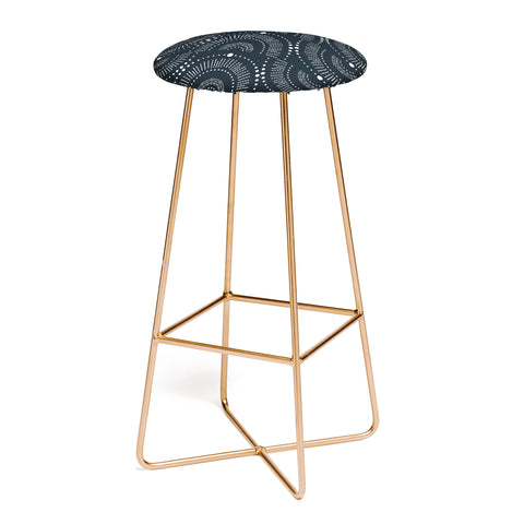Heather Dutton Rise And Shine Midnight Blue Bar Stool