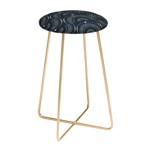 Heather Dutton Rise And Shine Midnight Blue Counter Stool