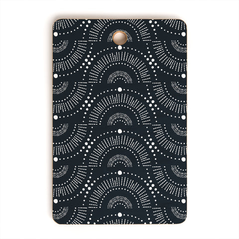Heather Dutton Rise And Shine Midnight Blue Cutting Board Rectangle
