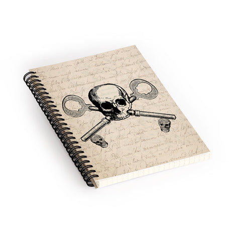 Heather Dutton Skeleton Key Spiral Notebook