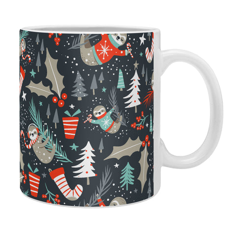 Heather Dutton Slothy Holidays Coffee Mug