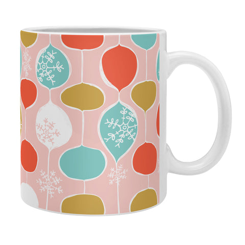 Heather Dutton Snowflake Holiday Bobble Chill Pink Coffee Mug