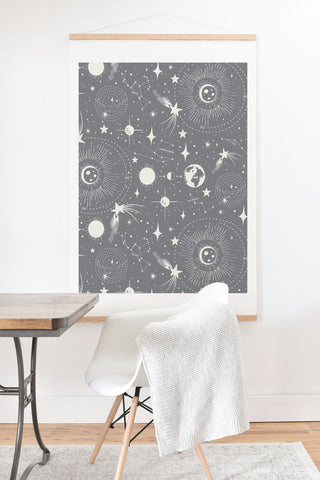 Heather Dutton Solar System Moondust Art Print And Hanger