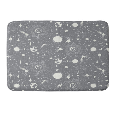 Heather Dutton Solar System Moondust Memory Foam Bath Mat