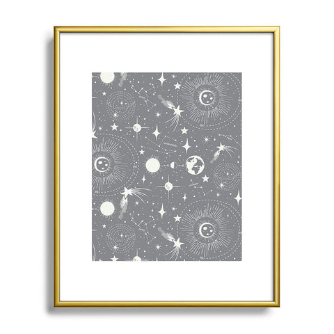 Heather Dutton Solar System Moondust Metal Framed Art Print