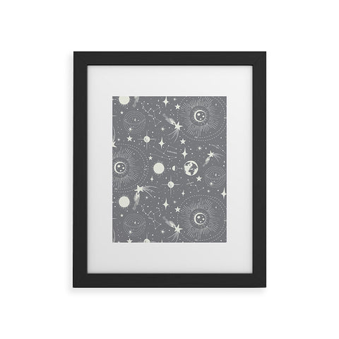 Heather Dutton Solar System Moondust Framed Art Print