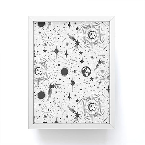 Heather Dutton Solar System White Framed Mini Art Print