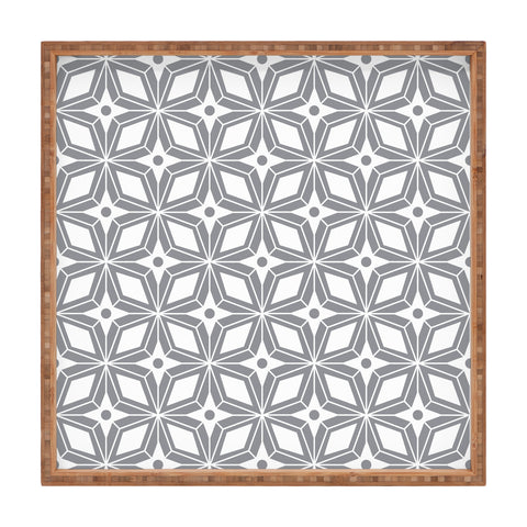 Heather Dutton Starbust Grey Square Tray