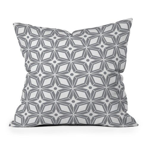 Heather Dutton Starbust Grey Throw Pillow