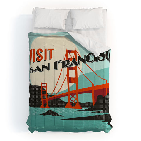 Heather Dutton Visit San Francisco Comforter