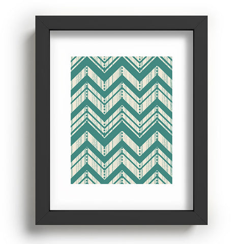 Heather Dutton Weathered Chevron Recessed Framing Rectangle
