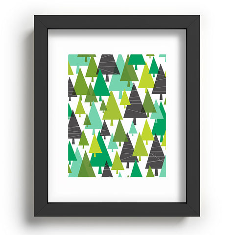 Heather Dutton Winter Woods Green Recessed Framing Rectangle