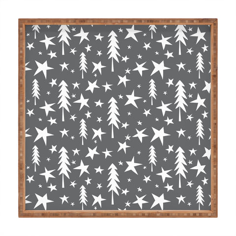 Heather Dutton Wish Upon A Star Grey Square Tray