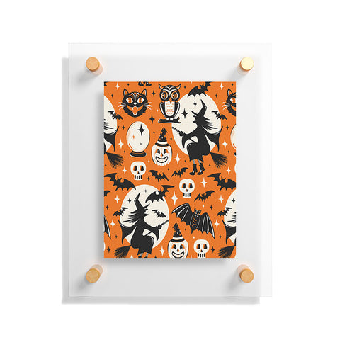 Heather Dutton Witchy Wonders Halloween Orange Floating Acrylic Print