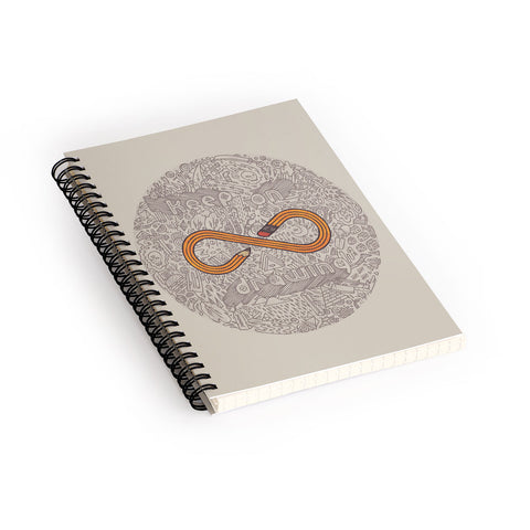 Hector Mansilla Draw Forever Spiral Notebook