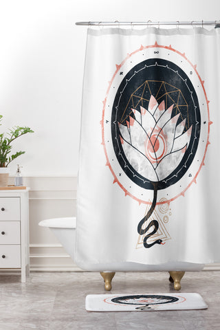 Hector Mansilla Lotus Shower Curtain And Mat