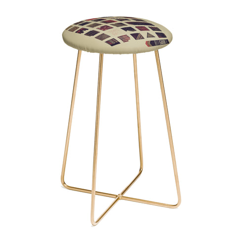 Hector Mansilla Swatches Counter Stool