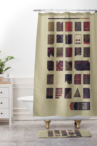 Hector Mansilla Swatches Shower Curtain And Mat