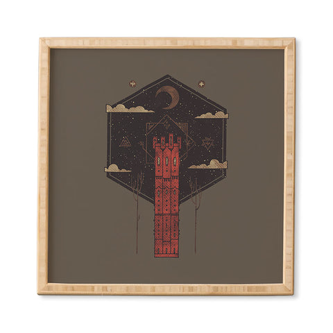 Hector Mansilla The Crimson Tower Framed Wall Art