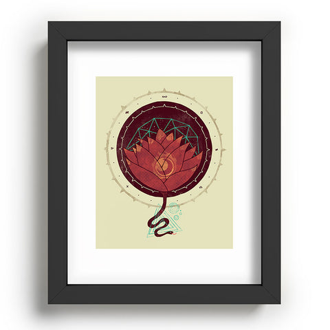 Hector Mansilla The Red Lotus Recessed Framing Rectangle