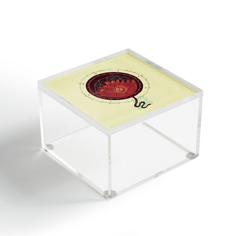 Hector Mansilla The Red Lotus Acrylic Box