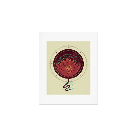 Hector Mansilla The Red Lotus Art Print