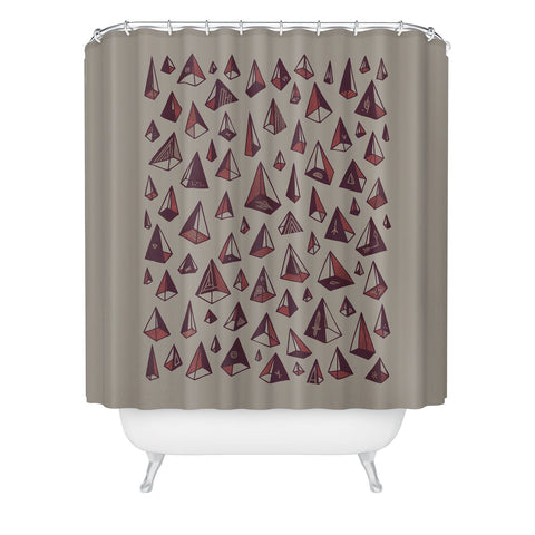 Hector Mansilla Triangles Are My Favorite Shape Shower Curtain