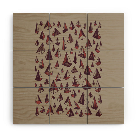 Hector Mansilla Triangles Are My Favorite Shape Wood Wall Mural