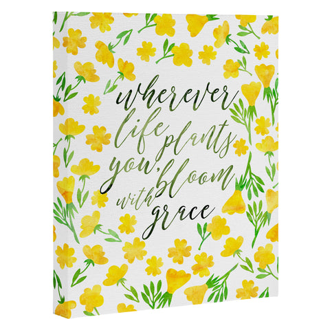 Hello Sayang Bloom with Grace Art Canvas