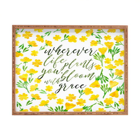 Hello Sayang Bloom with Grace Rectangular Tray
